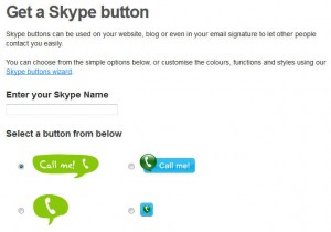 Get a Skype Button Screenshot 1