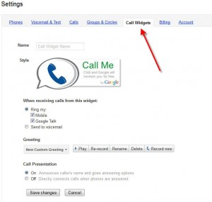 Google Voice Call Me Widget Google Voice Call Me Widget